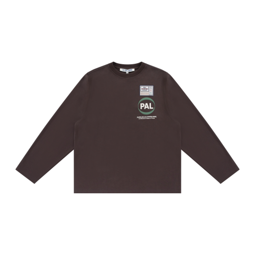 Logo Long Sleeve T-shirt - Brown
