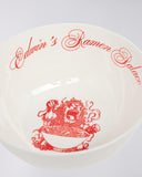 Graphic Print Ceramic Bowl - Cream