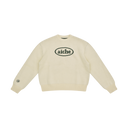 Crewneck Embroidered Logo Sweatshirt - Cream