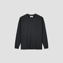 Long Sleeve Embroidered T-Shirt - Charcoal