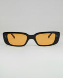 Rectangular Tinted Sunglasses - Black