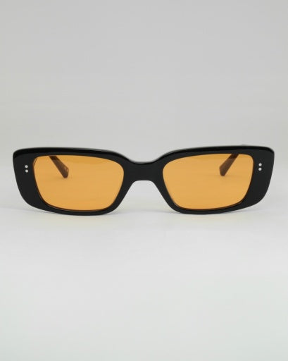 Rectangular Tinted Sunglasses - Black