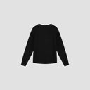Ribbed Knit Cardigan - Black