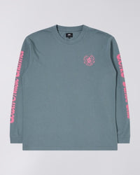 Graphic Sleeve Longsleeve T-shirt - Teal
