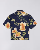 Cuban Collar Floral Shirt - Navy Floral