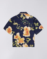 Cuban Collar Floral Shirt - Navy Floral