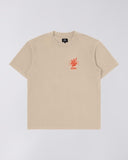 Graphic Print Crewneck T-shirt - Beige
