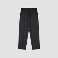 Pleated Straight Leg Trousers - Charcoal Grey