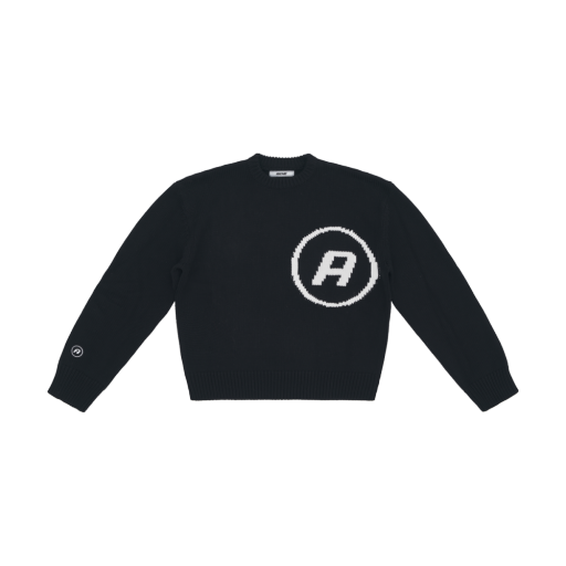 Knit Logo Sweater - Black