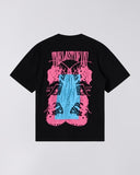 Boxy Graphic Print T-Shirt - Black