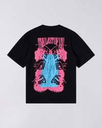 Boxy Graphic Print T-Shirt - Black
