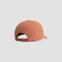 Embroidered Strapback Cap - Brown