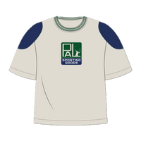 Graphic Ringer T-Shirt - Cream