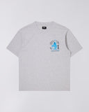 Graphic Print Crewneck T-shirt - Heather Grey