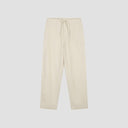 Drawstring Pull-On Trousers - Cream