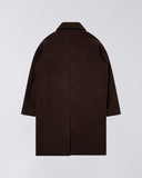 Single Breasted Trench Coat - Dark Brown