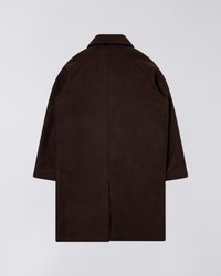 Single Breasted Trench Coat - Dark Brown