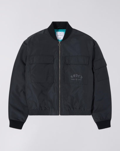 Boxy Bomber Jacket - Black