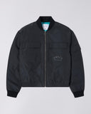 Boxy Bomber Jacket - Black