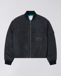 Boxy Bomber Jacket - Black