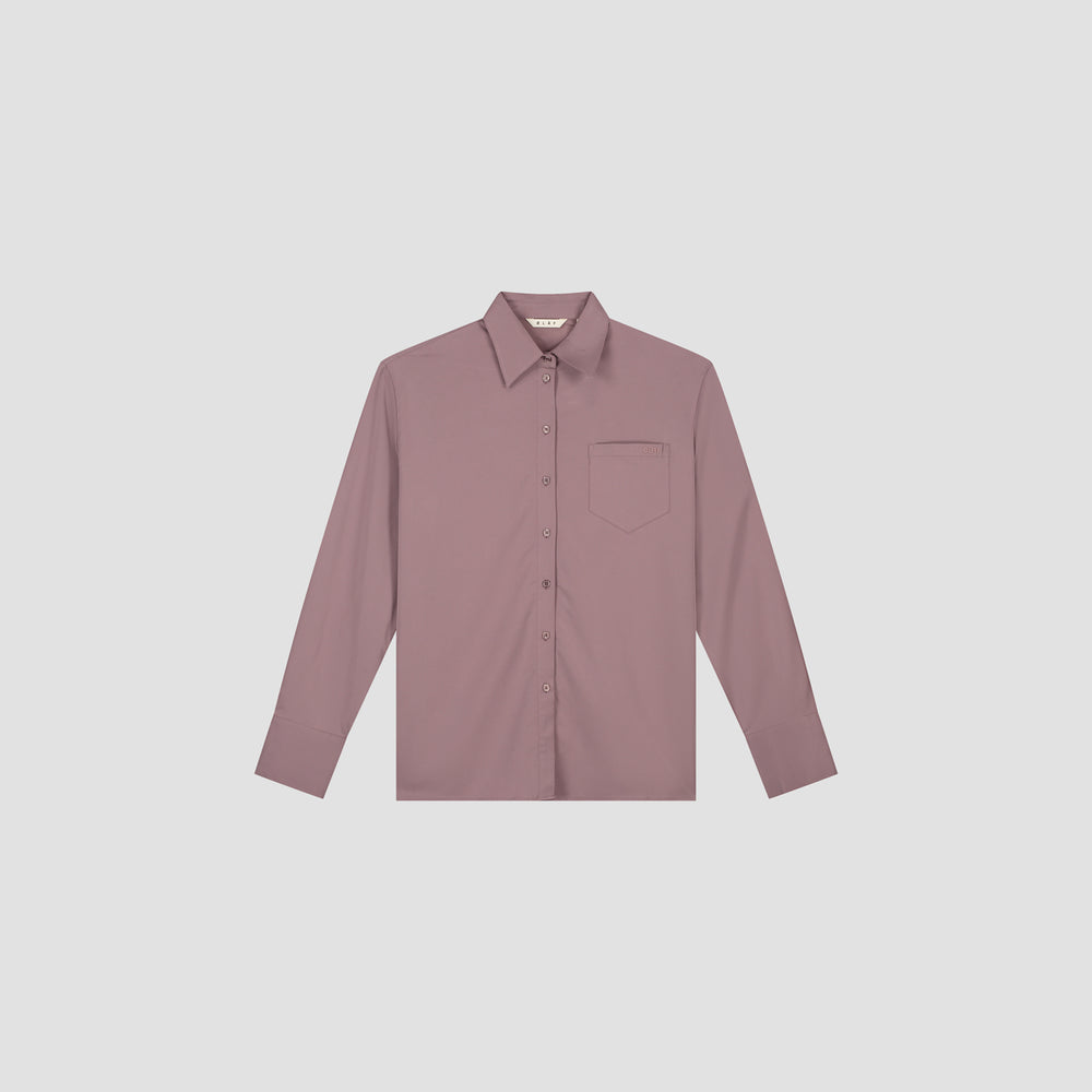 Collared Pocket Button Shirt - Mauve