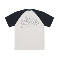 Script Logo Raglan T-Shirt - Navy/White
