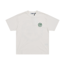 Crewneck T-Shirt Embroidered Wreath - Cream