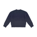 Fuzzy Knit Crewneck Sweater - Navy