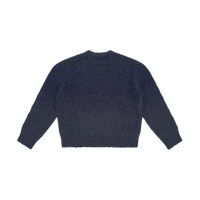 Fuzzy Knit Crewneck Sweater - Navy