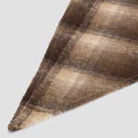 Plaid Hooded Scarf - Brown Plaid
