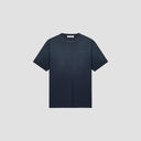 Embroidered Logo Crewneck T-Shirt - Navy