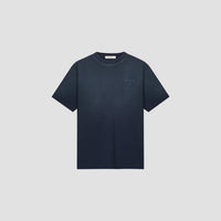 Embroidered Logo Crewneck T-Shirt - Navy