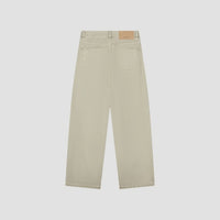 Wide Leg Denim Jeans - Light Green
