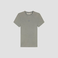 Ribbed Crewneck T-Shirt - Gray