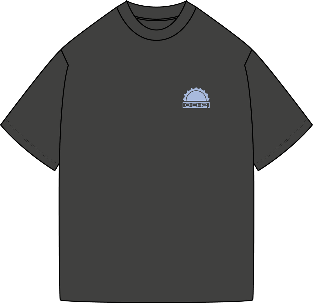 Crewneck Graphic T-shirt - Charcoal Grey