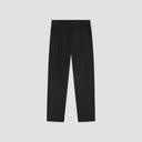 Pleated Tapered Tailored Trousers - Black