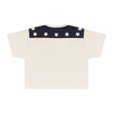 Star Panel T-shirt - Cream/Navy