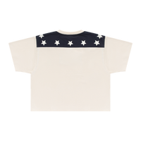 Star Panel T-shirt - Cream/Navy