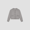 Pocket Front Cardigan - Light Gray