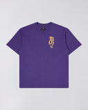 Abstract Logo Print T-Shirt - Purple