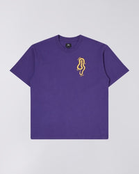 Abstract Logo Print T-Shirt - Purple