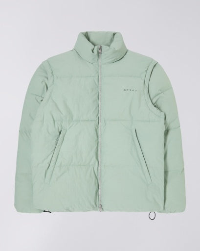 Puffer Stand Collar Jacket - Mint Green
