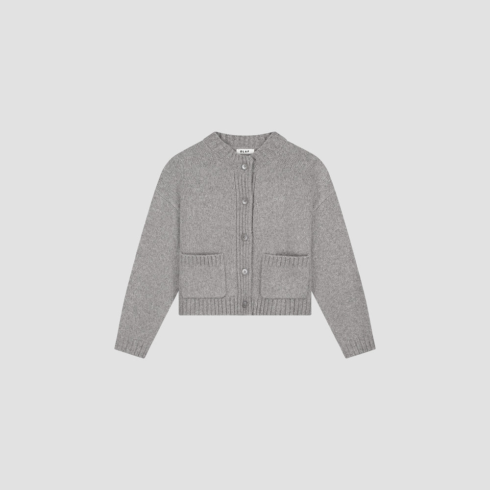 Button Up Cardigan - Grey