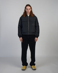 Boxy Bomber Jacket - Black