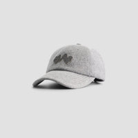 Embroidered Logo Baseball Cap - Heather Grey