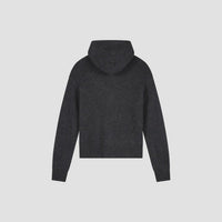 ZIP KNITTED HOODIE van OLAF HUSSEIN in de kleur grijs — afbeelding 2 van 2