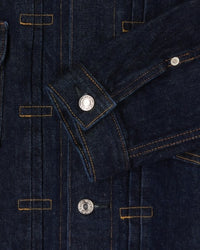 Dark Wash Denim Jacket - Dark Blue Denim
