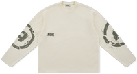 Long Sleeve Graphic Print - Cream