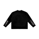 Embroidered Logo Crewneck Sweatshirt - Black
