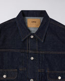 Dark Wash Denim Jacket - Dark Blue Denim